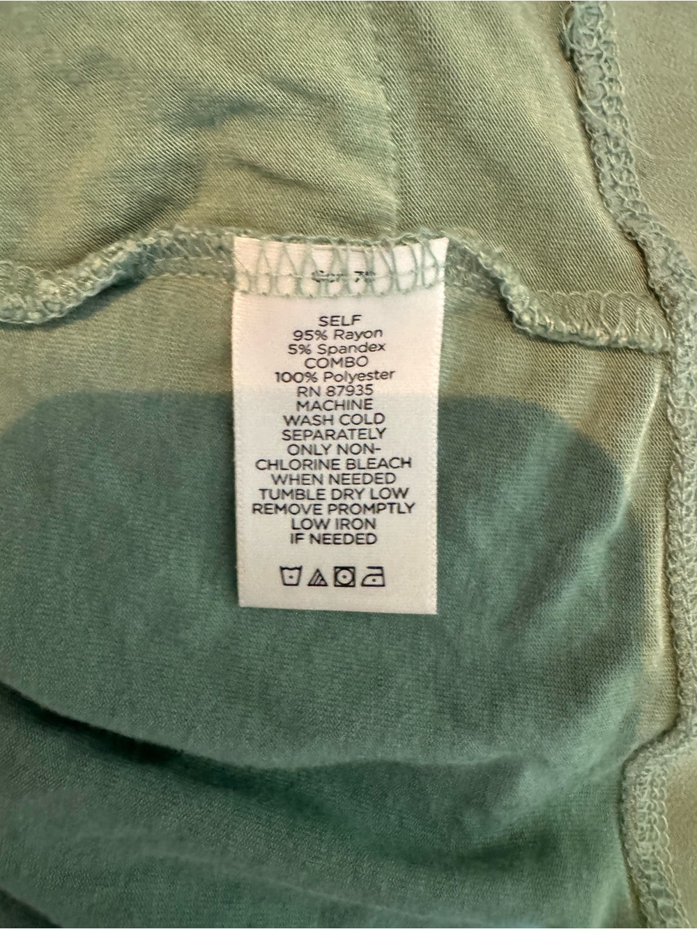 LOGO by Lori Goldstein Lagenlook Sage Green V-Neck Tunic with Pockets SZ M - Picture 5 of 7